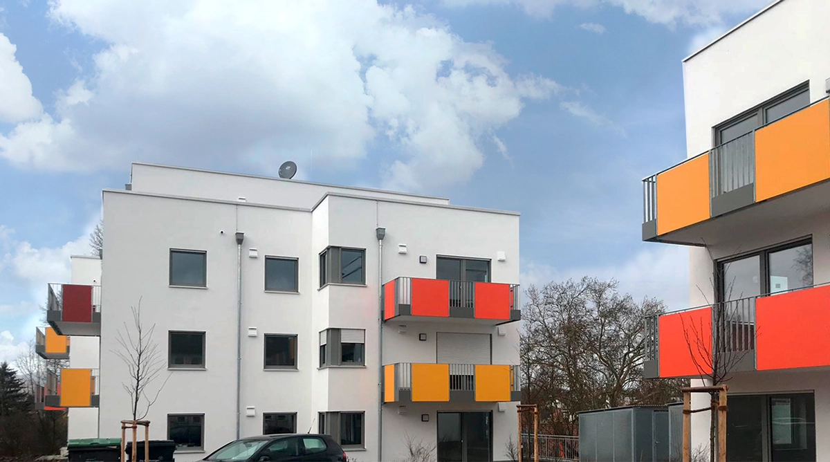 Bild der Mehrfamilienwohnhäuser Kassel Niederzwehren