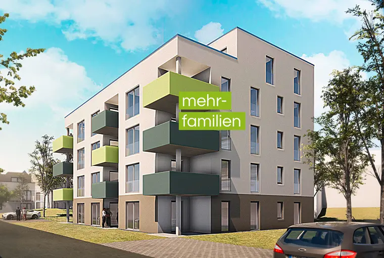 Renderbild des Mehrfamilienwohnhaus in Kassel Vellmar