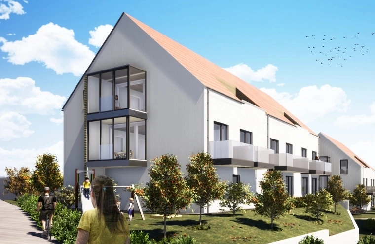 Bild eines der Wohngebäude des Projekts Klein-Winternheim