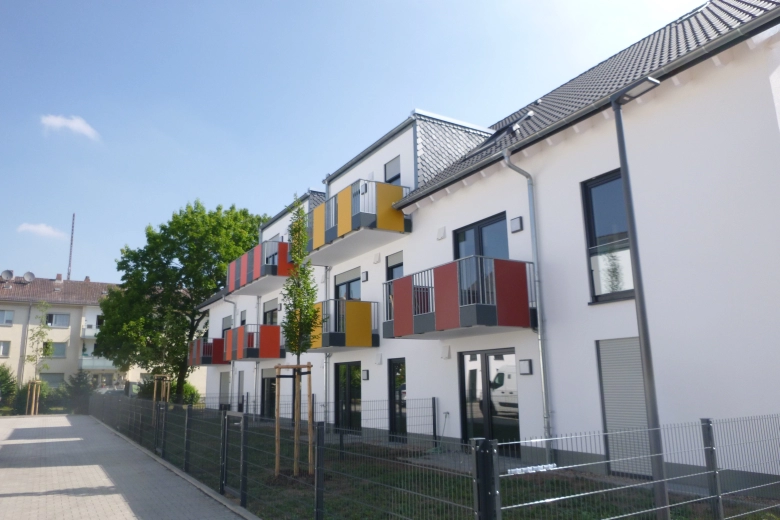 Renderbild der geplanten Mehrfamilien, Wohn- und Geschäftsgebäude in Mainz Kostheim