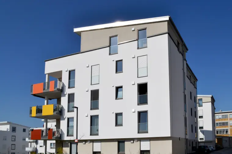 Neubauten mit Eigentumswohnungen in Nieder-Olm, Ludwig-Eckes-Allee